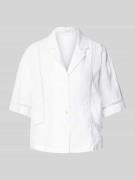 Christian Berg Woman Bluse mit überschnittenen Schultern und Kentkrage...