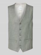 Roy Robson Weste aus Schurwoll-Mix mit Leinen-Anteil in Lind, Größe 54