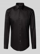 BOSS Slim Fit Business-Hemd mit Kentkragen Modell 'Hank Kent' in Black...