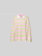 BAUM & PFERDGARTEN Poloshirt mit kurzer Knopfleiste in Hellgruen, Größ...