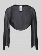 Swing Bolero mit offener Vorderseite in Black, Größe S