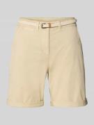 Tom Tailor Regular Fit Chinoshorts aus Baumwoll-Mix in Beige, Größe 34