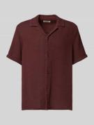 Drykorn Regular Fit Freizeithemd mit 1/2-Arm Modell 'BIJAN' in Dunkelr...