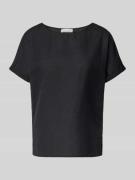 Christian Berg Woman Loose Fit Blusenshirt aus reinem Leinen in Black,...