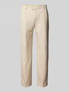 MCNEAL Regular Fit Anzughose mit Eingrifftaschen in Beige, Größe 24