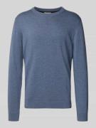 Tom Tailor Regular Fit Strickpullover aus reiner Baumwolle mit Rundhal...