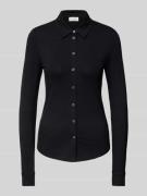 Marc O'Polo Hemdbluse aus Viskose-Mix mit Umlegekragen in Black, Größe...