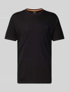 BOSS Orange T-Shirt aus reiner Baumwolle in Black, Größe L