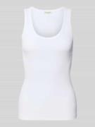 Marc O'Polo Slim Fit Tank Top aus Baumwoll-Mix in Weiss, Größe S