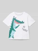 Name It T-Shirt mit Motiv-Print Modell 'HELGE' in Weiss, Größe 104
