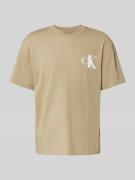 Calvin Klein Jeans T-Shirt mit Label-Print und Rundhalsausschnitt in B...