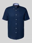 Tommy Hilfiger Regular Fit Freizeithemd aus Baumwoll-Leinen-Mix in Mar...