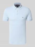 Tommy Hilfiger Slim Fit Poloshirt aus Baumwoll-Elasthan-Mix in Hellbla...