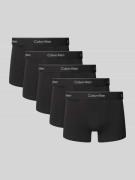Calvin Klein Underwear Trunks mit Label-Bund im 5er-Pack in Black, Grö...
