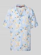 Tommy Hilfiger Regular Fit Bowling-Hemd aus Modal-Viskose-Mix in Bleu,...