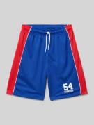 CHAMPION Regular Fit Sweatshorts mit Label-Print in Royal, Größe 128