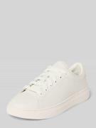 BOSS Ledersneaker mit Label-Prägung Modell 'Kieran' in Weiss, Größe 40