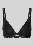 HUGO Triangel-BH mit elastischem Label-Bund Modell 'SPORTY' in Black, ...