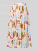 Christian Berg Woman Selection A-Linien Midi-Rock mit Bundfalten aus r...