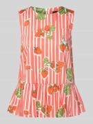 Marc Cain Blusenshirt mit Schößchen in Koralle, Größe 42