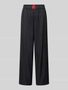 HUGO Loose Fit Pyjama-Hose mit Label-Patch Modell 'JADE' in Black, Grö...