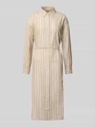 Scotch & Soda Midikleid mit Knopfleiste in Sand, Größe 34