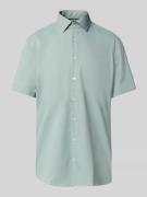 Jake*s Slim Fit Kurzarmhemd in kurzärmeligem Design in Hellgruen, Größ...