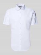 Jake*s Slim Fit Kurzarmhemd in kurzärmeligem Design in Weiss, Größe 41...