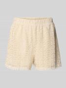 Vero Moda Regular Fit Shorts mit Ausbrenner-Effekt Modell 'MAYA' in Of...