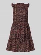 BOSS Orange Minikleid mit Rüschenbesatz Modell 'Dantiana' in Black, Gr...