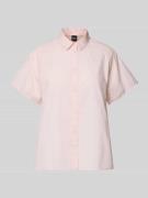 BOSS Regular Fit Bluse mit Kentkragen Modell 'Bixina' in Rosa, Größe 3...