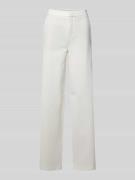 Drykorn Wide Leg Stoffhose mit Leistentaschen Modell 'FAE' in Weiss, G...