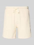 Shiwi Regular Fit Badehose mit Strukturmuster Modell 'Tony' in Offwhit...