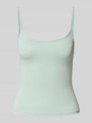 Review Trägertop mit Rundhalsausschnitt in Bleu, Größe M