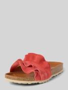 Verbenas Sandalette aus Leder Modell 'ROCIO SERRAJE VOLANTE' in Rot, G...