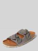 Verbenas Sandalette aus Leder Modell 'RAIN' in Hellgrau, Größe 38
