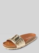 Verbenas Sandalen mit Dornschließe Modell 'REIKO' in Gold, Größe 39