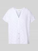 Christian Berg Woman Regular Fit Bluse mit V-Ausschnitt in Weiss, Größ...