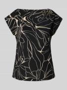 s.Oliver BLACK LABEL Relaxed Fit T-Shirt mit Schmuck Detail in Black, ...