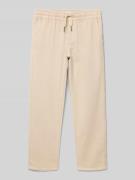 Garcia Regular Fit Stoffhose aus Baumwoll-Mix mit Leinen-Anteil in San...