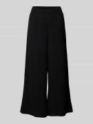 Betty Barclay Wide Leg Stoffhose mit Strukturmuster in Black, Größe 38