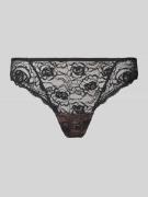 Marie Jo String aus Spitze Modell 'Cyrile' in Metallic Black, Größe 38