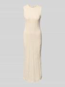 Rich & Royal Strickkleid mit Rundhalsausschnitt in Offwhite, Größe L