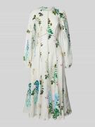 Ted Baker Leinenkleid mit Häkelspitze Modell 'utala' in Offwhite, Größ...