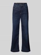 MAC Wide Leg Jeans im 5-Pocket-Design in Dunkelblau, Größe 40