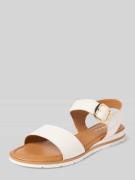 Tamaris Sandalette aus Leder mit Klettverschluss in Weiss, Größe 39