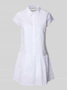 Tom Tailor Denim Regular Fit Mini-Hemdblusenkleid mit Stickereien in W...