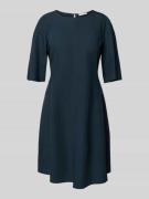 Marc O'Polo Flared Minikleid aus Lyocell-Leinen-Mix in Marine, Größe 3...