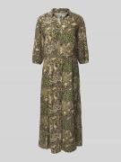 Soyaconcept Hemdblusenkleid aus Viskose mit Knopfleiste in Gruen, Größ...