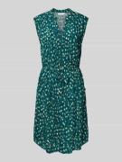 Apricot Knielanges Kleid aus Viskose mit Reißverschluss in Dunkelgruen...